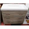 Image 1 : 3 DRAWER BATHROOM VANITY 36 X 19 X 34