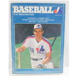 1985 EXPOS BALL PARK MAGAZINE, 66 PG. VOL. 17 #1