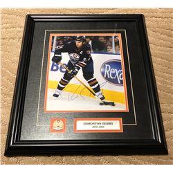 RYAN SMYTH SIGNED OILERS 8X10 FRAMED