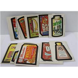 1980 WACKY CHEW GUM TOPPS STICKER CARDS X33