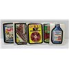 Image 1 : 1975 WACKY CHEW GUM STICKER CARDS X5 & 2X UNDATED
