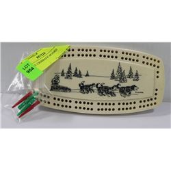 PEARLITE CRIBBAGE BOARD