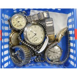 LOT OF ANTIQUE WATCHES /POCKET WATCHES GENTS
