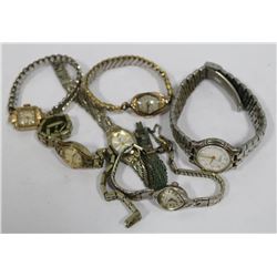 LOT OF ANTIQUE LADIES WATCHES MOST AUTOMATIC