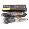 Image 1 : 3 NEW 8" THROWING KNIVES WITH SHEATH