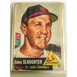 1953 TOPPS ENOS SLAUGHTER BASEBALL CARD