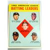 Image 1 : 1963 TOPPS MICKEY MANTLE BATTING LEADER CARD