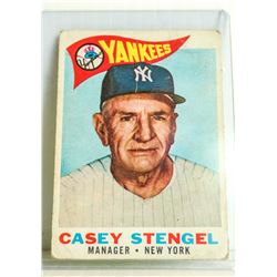 1960 TOPPS BASEBALL CASEY STENGEL CARD