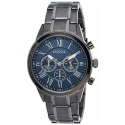 NEW FOSSIL SMOKE ST. STEEL TRIPLE CHRONO MSRP $219