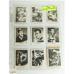 LOT OF TEN 1966 ROGER MOORE THE SAINT CARDS