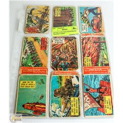 LOT OF 13 1957 ISOLATION BOOTH TRADING CARDS