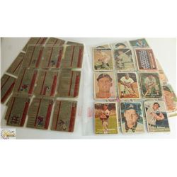 1957 TOPPS BASEBALL PARTIAL SET 46 CARDS