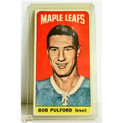 1964 TOPPS TALL BOY HOCKEY BOB PULFORD CARD