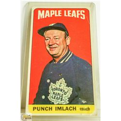 1964 TOPPS TALL BOY HOCKEY GEORGE IMLACH CARD