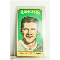 1964 TOPPS TALL BOY HOCKEY PHIL GOYETTE CARD