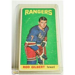 1964 TOPPS TALL BOY HOCKEY ROD GILBERT CARD