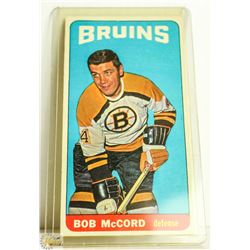 1964 TOPPS TALL BOY HOCKEY BOB MCCORD CARD