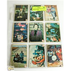 LOT OF 9 1966 BAT LAFFS BATMAN TRADING CARDS