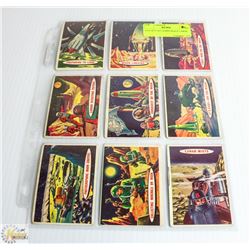 LOT OF 9 1957 TOPPS SPACE CARDS