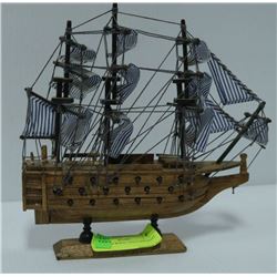 BLUE AND WHITE SAILS SAILBOAT 9'H X 9'W