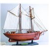 Image 1 : WHITE SAILED SHIP 17 1/2' H X 20' W