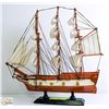 Image 1 : WHITE SAILED SHIP 13' H X 13 1/2' W
