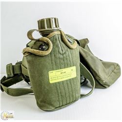HEAVY DUTY CANTEEN WITH POUCH ON A BODY HARNESS