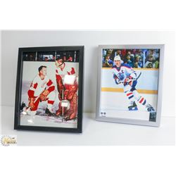 8" X 11" GORDIE & SAWCHUK + GRETSKY IN ACTION