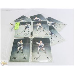 NINE 1979-80 OILERS TEAM ISSUED POSTCARDS