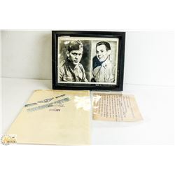 PHOTOS OF GENE TUNNEY AND SON, BOXED IN MARINES