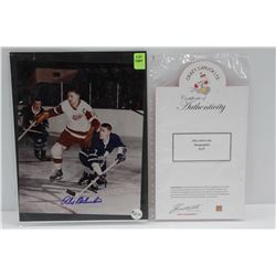AUTOGRAPHED ALEX DELVECCHIO & HORTON INCLUDES COA
