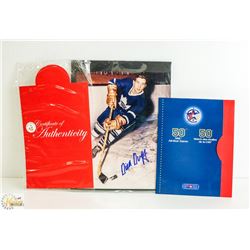 AUTOGRAPH DICK DUFF  INCLUDES COA + ALL STAR STAMP