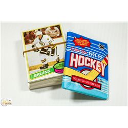 BOX OF VINTAGE OPC HOCKEY CARDS