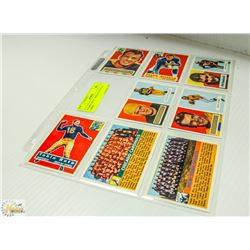 8 TOPPS 1956-57 SERIES FOOTBALL CARDS