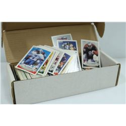 BOX OF HUNDREDS ASSTD VINTAGE NFL CARDS
