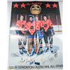 Image 1 : SIGNED 1981-82 OILERS NHL ALL STARS POSTER