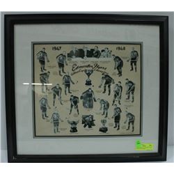 PROFESSIONALLY FRAMED 1947-48 EDMONTON FLYERS