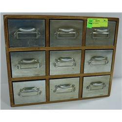9 DRAWER CABINET 13 X 6 X 10
