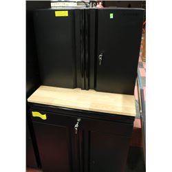 2 PIECE HUSKY LOCKING CABINET SET