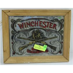 WINCHESTER MIRROR WITH COMPANY GRAPHICS