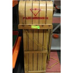 TWO DECORATIVE WALLHANGING SLEDS