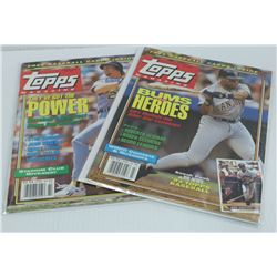 SUMMER+ FALL 1992 TOPPS,UNCUT BASEBALL CARDS INSID