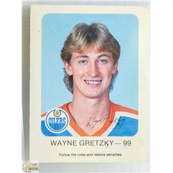 1983 RED ROOSTER WAYNE GRETZKY HOCKEY CARD
