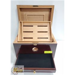 HUM - 100HS HUMIDOR TOSCANA ROSEWOOD FINISH