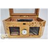 Image 3 : LTH - 0112 HUMIDOR LIGHT BURL GLOSS FINISH WITH GL