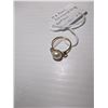 Image 2 : 14K PEARL AND DIAMOND RING. SIZE 7.