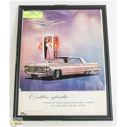 11 X 14 ORIGINAL 1962 PINK CADILLAC AD