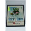Image 1 : 11 X 14 ORIGINAL 1966 WET&WILD 7UP AD