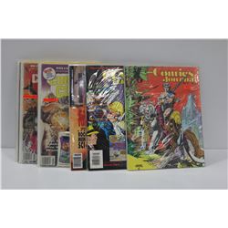 6 VINTAGE THE COMIC JOURNAL MAGAZINES