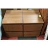 Image 1 : LOT OF 2 NIGHT STANDS 16 X 19 X 22